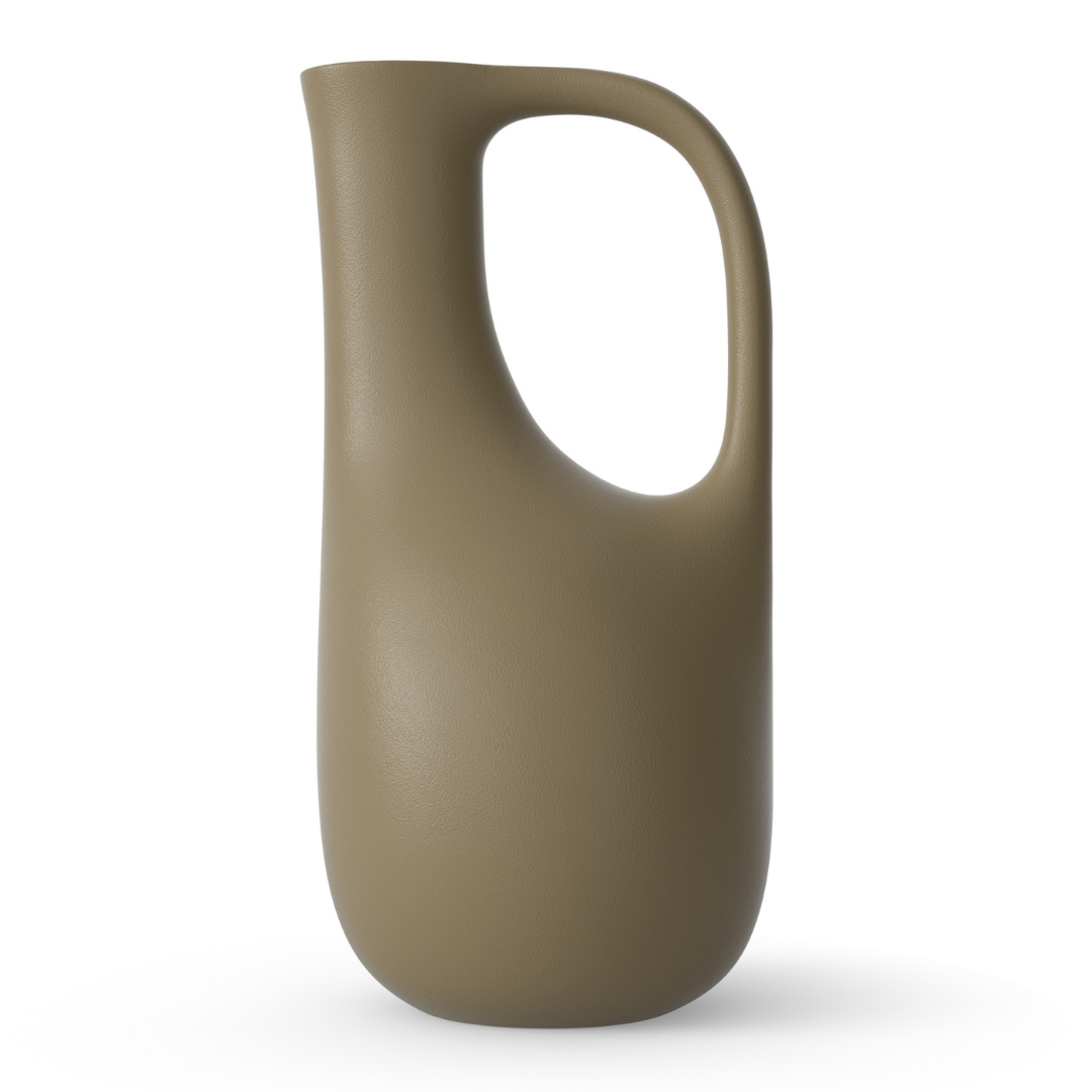 The Liba Watering Can by Ferm Living is a beautiful pitcher-style watering can made of 100% recycled plastic. We love how modern Ferm Living has made this outdoor essential, with soft curves and delightfully neutral colors. 