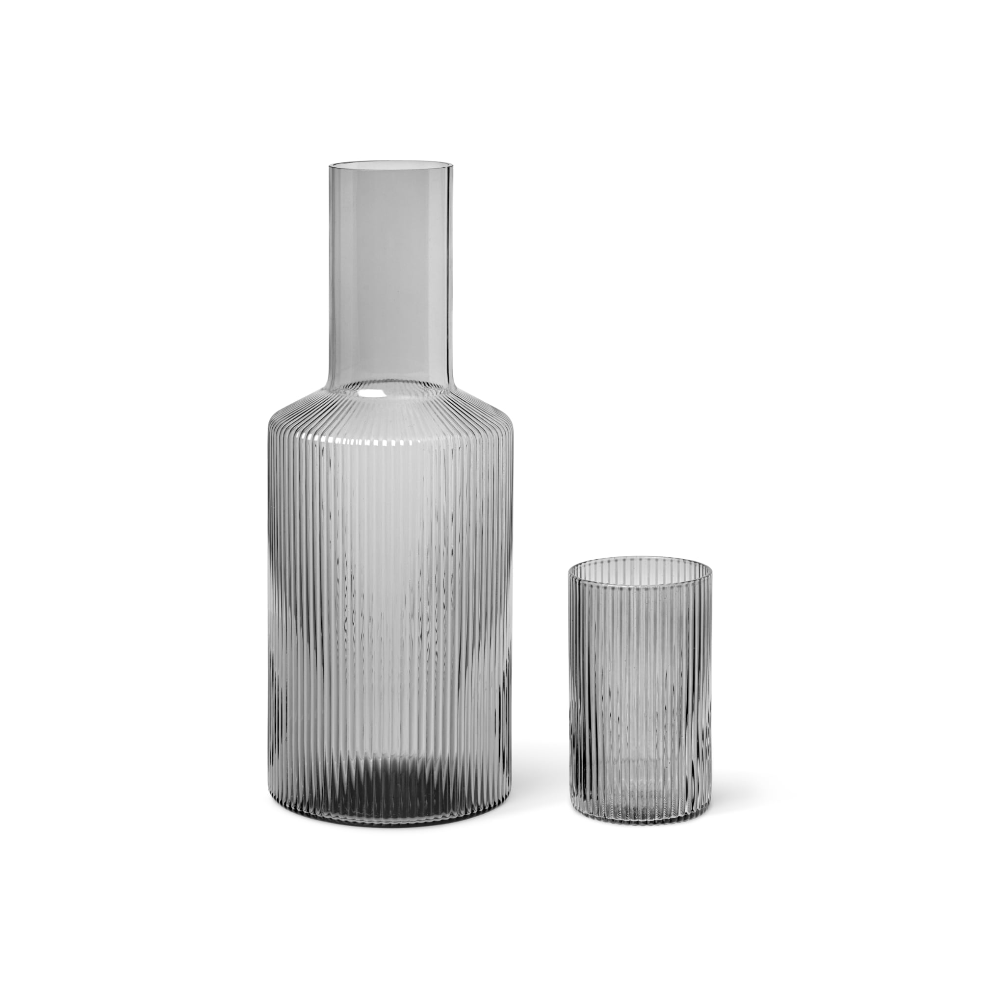 Ripple Carafe in Smoked Grey