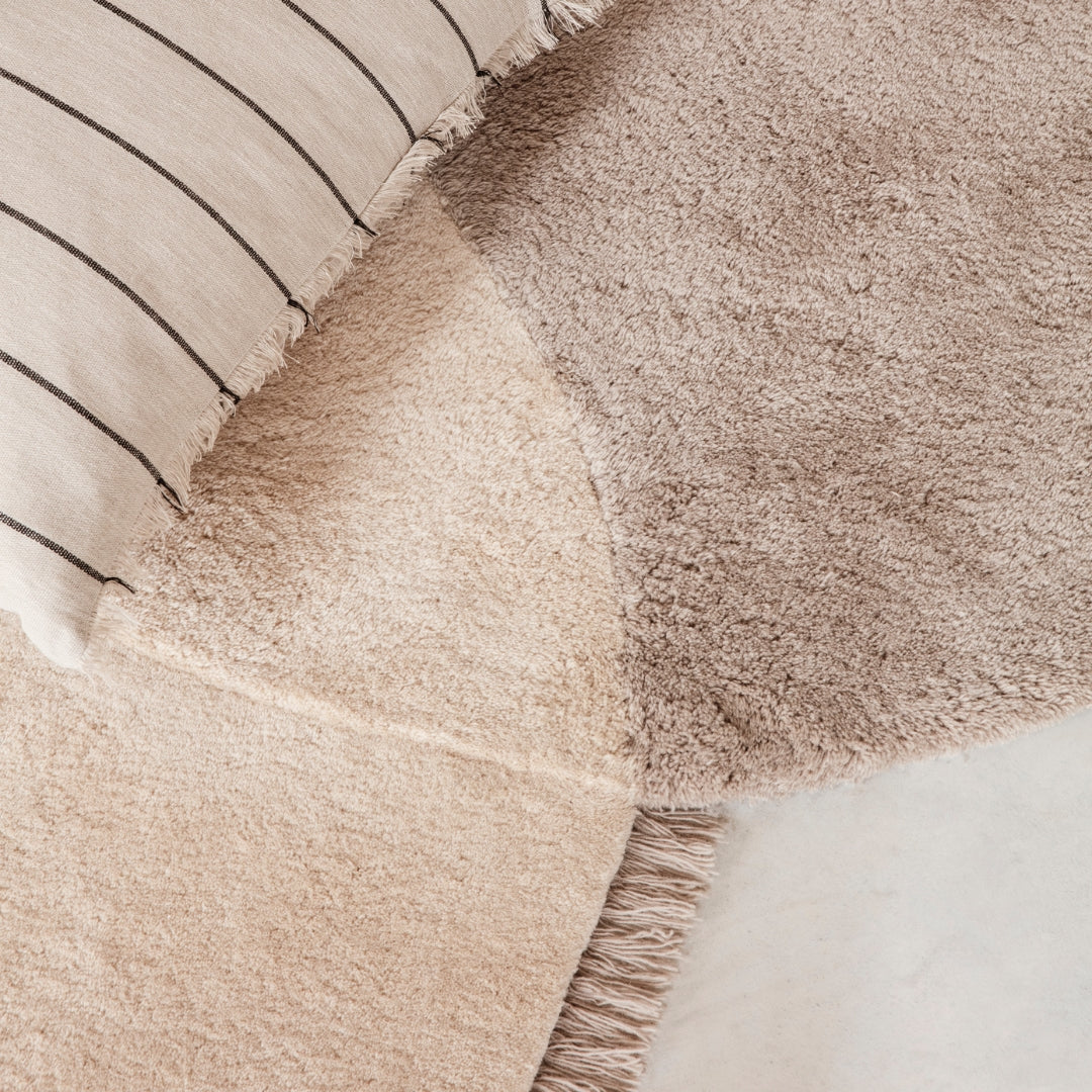 Ferm LivingView Tufted Rug Beige - Batten Home