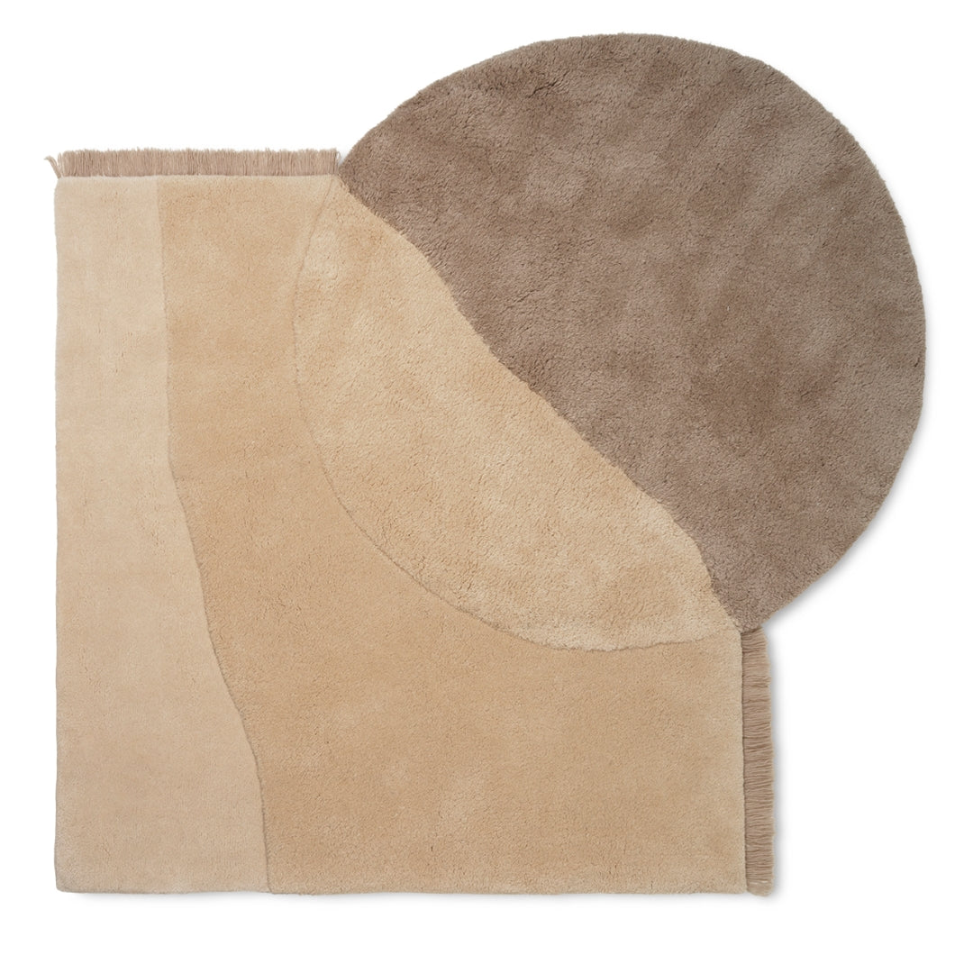 Ferm LivingView Tufted Rug Beige - Batten Home