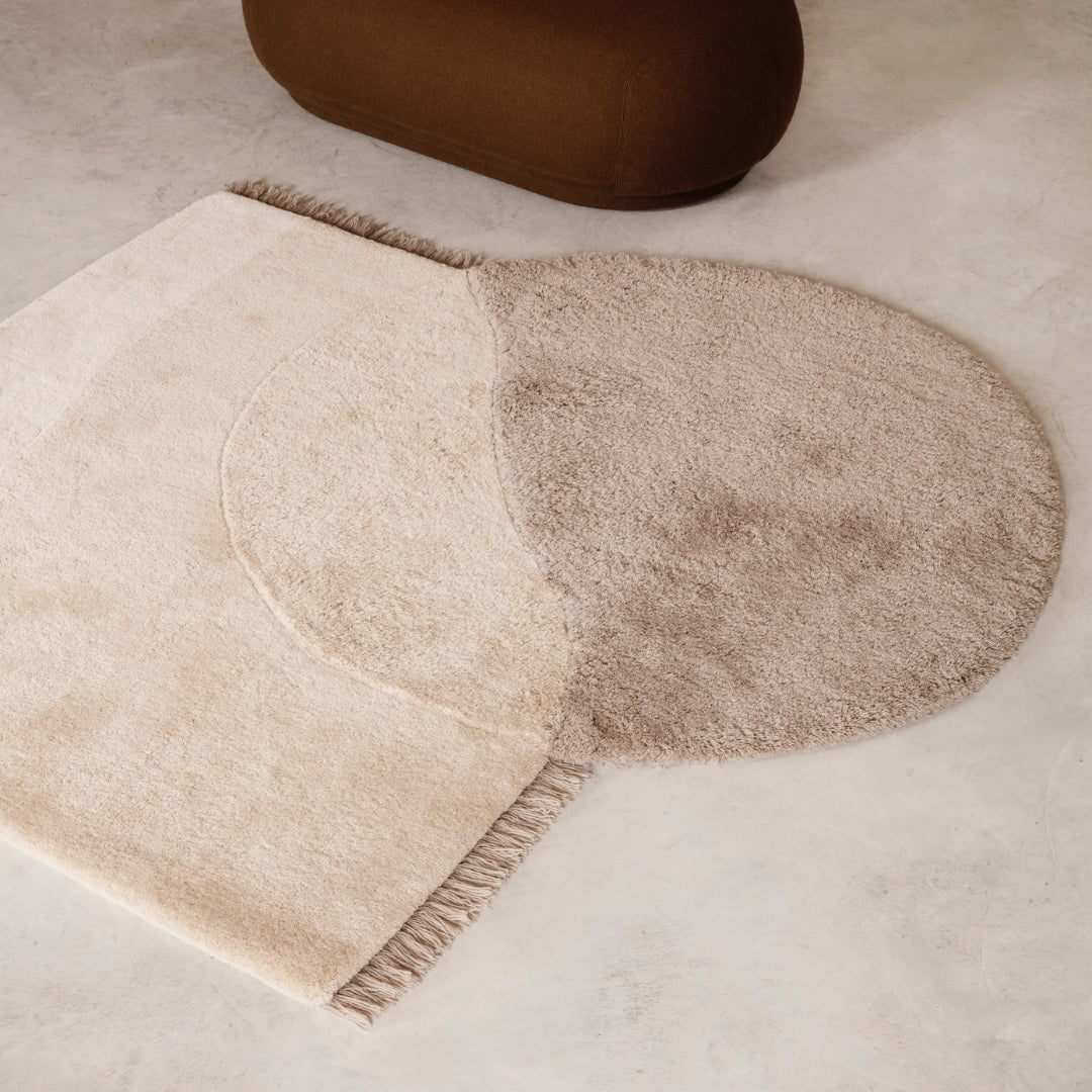 Ferm LivingView Tufted Rug Beige - Batten Home