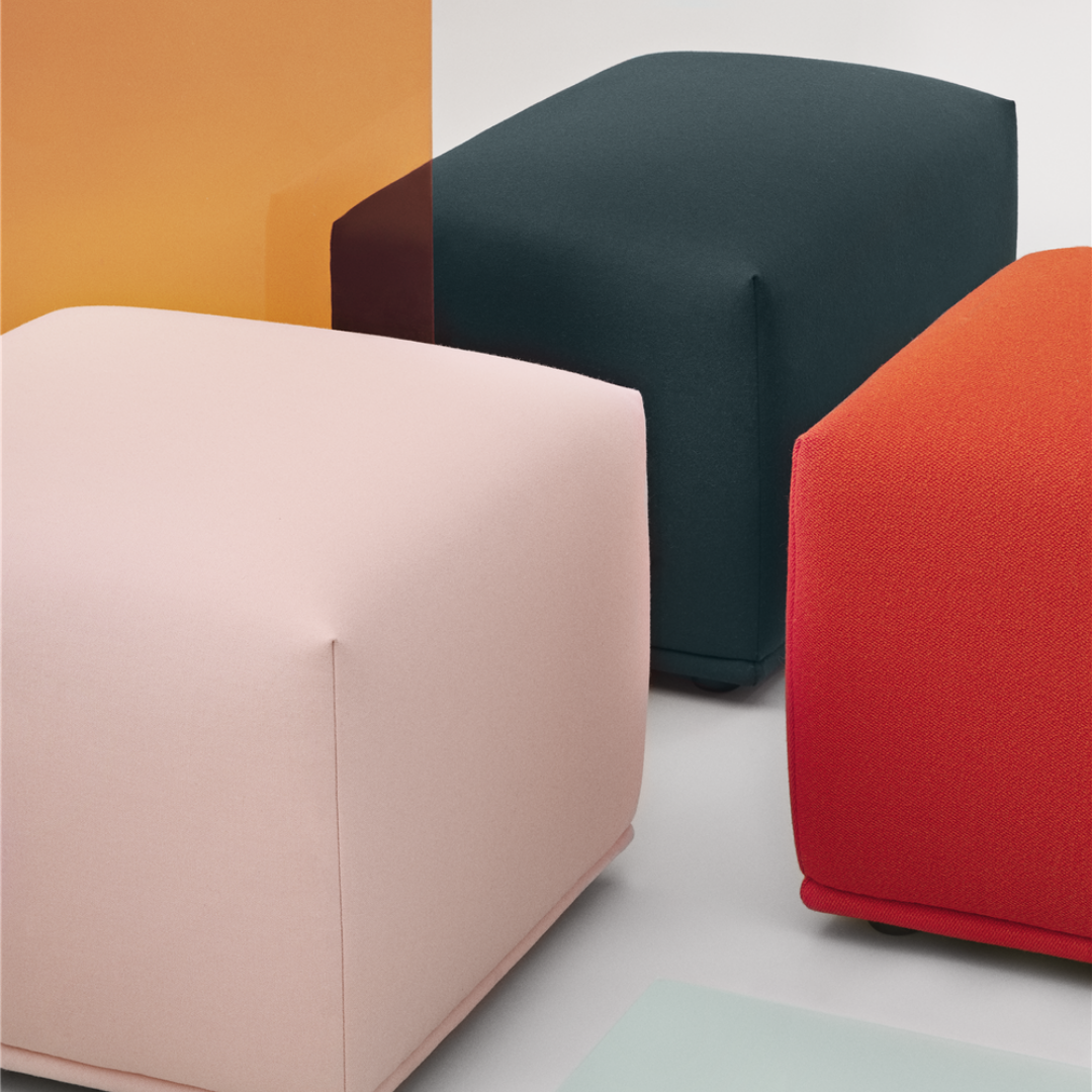 MuutoEcho Pouf 52 x 52 - Batten Home