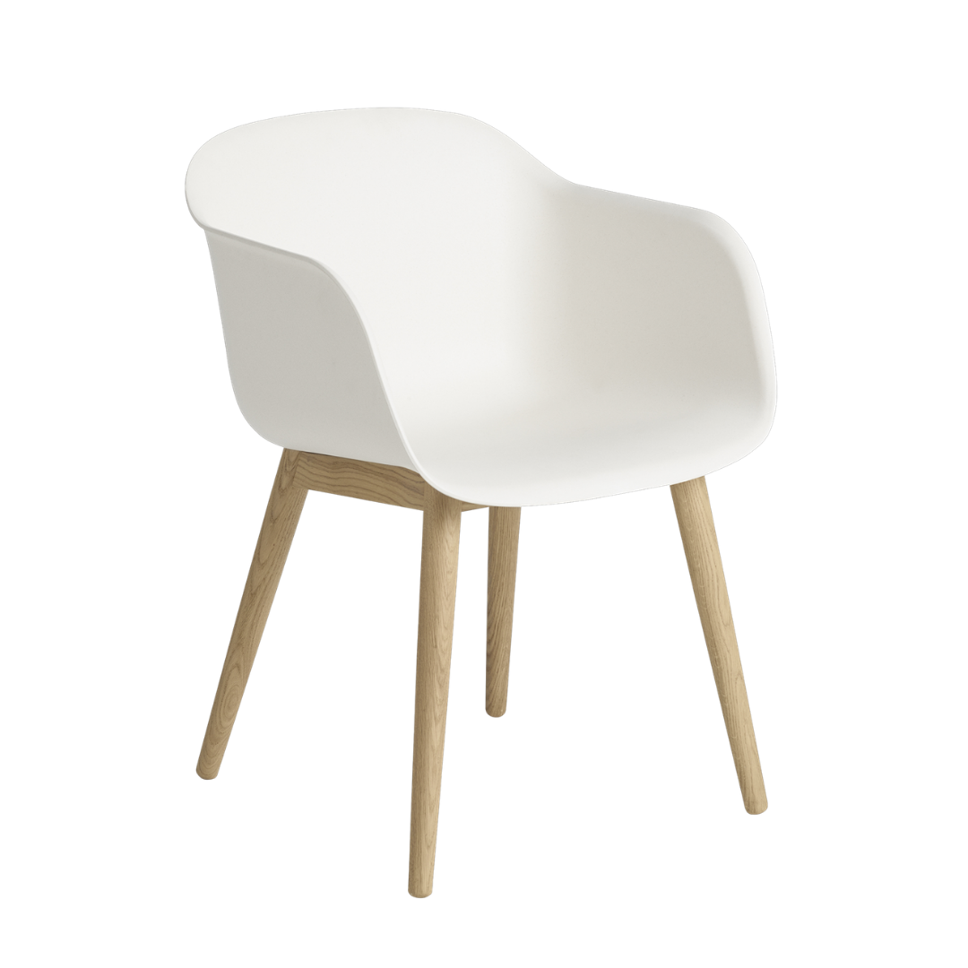 MuutoFiber Armchair - Wood Base - Batten Home