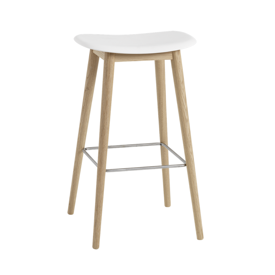 MuutoFiber Bar Stool - Wood Base - Batten Home