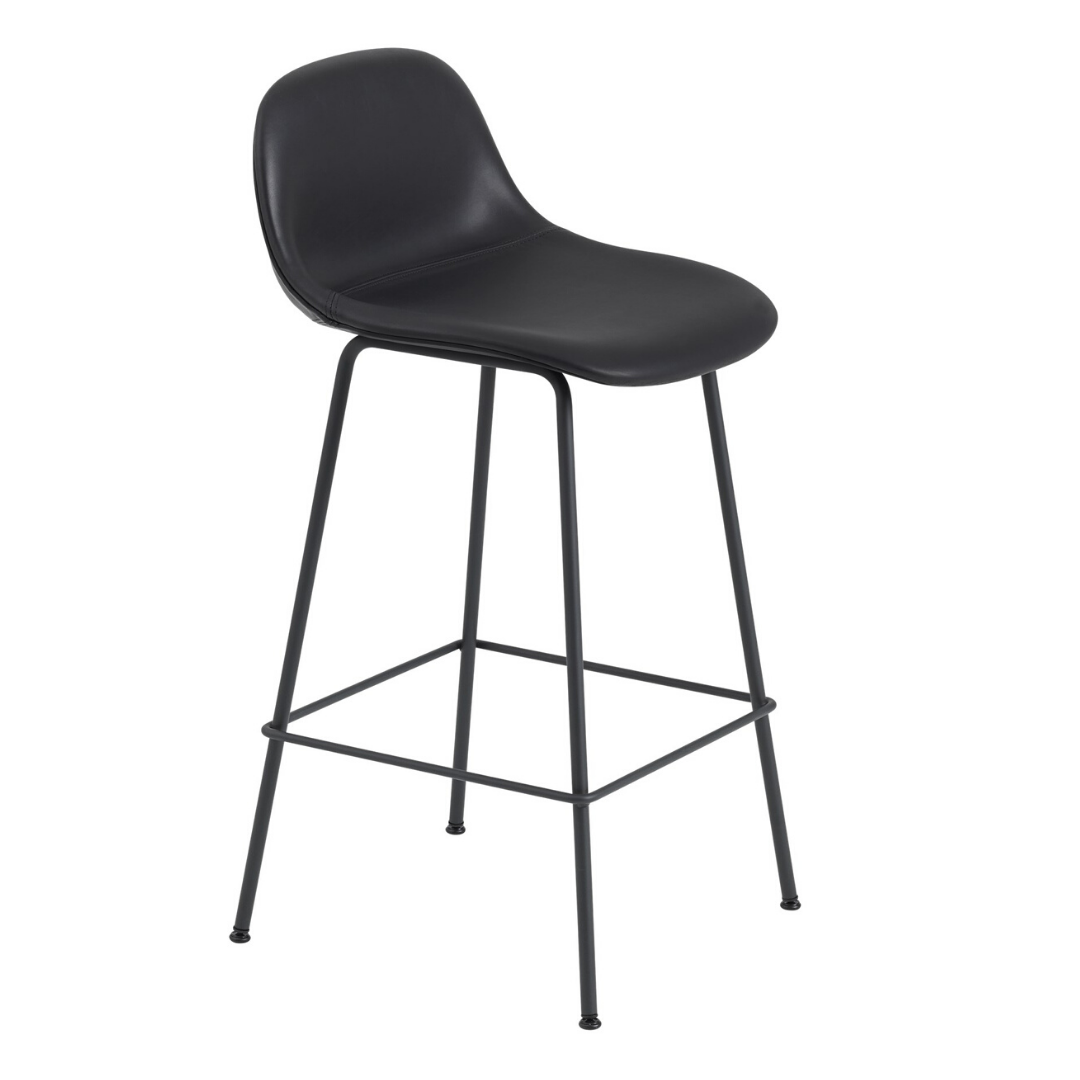 MuutoFiber Bar Stool with Backrest - Tube Base - Batten Home