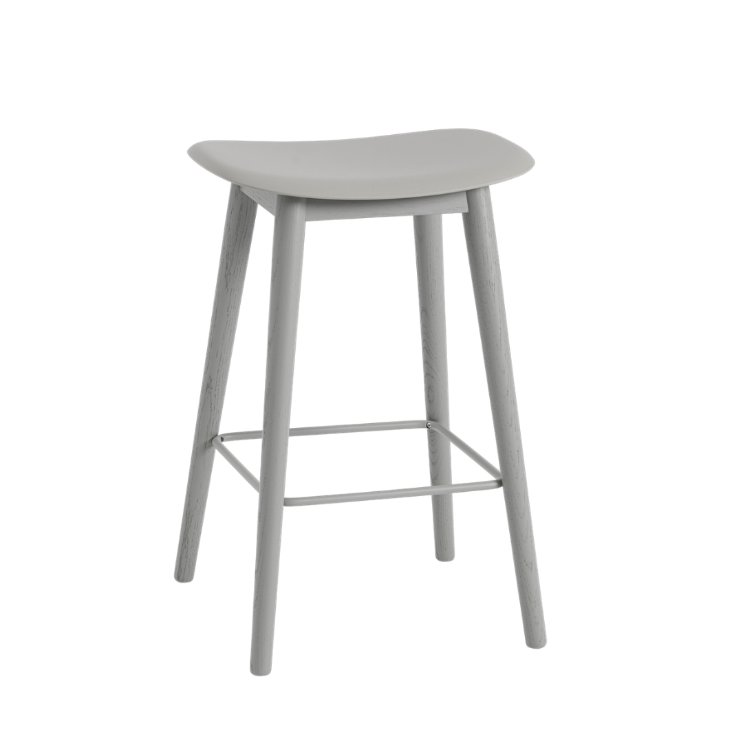 MuutoFiber Counter Stool - Wood Base - Batten Home