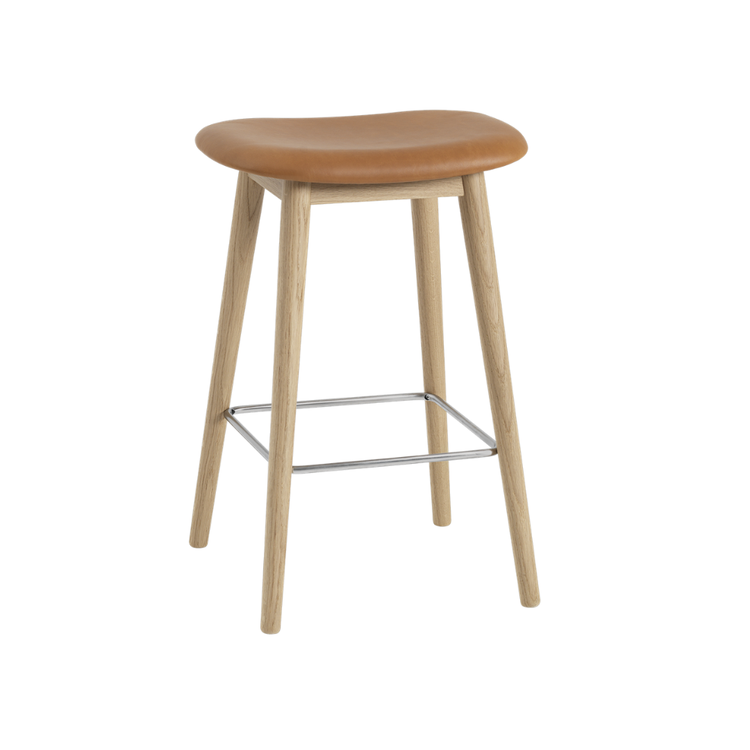 MuutoFiber Counter Stool - Wood Base - Batten Home