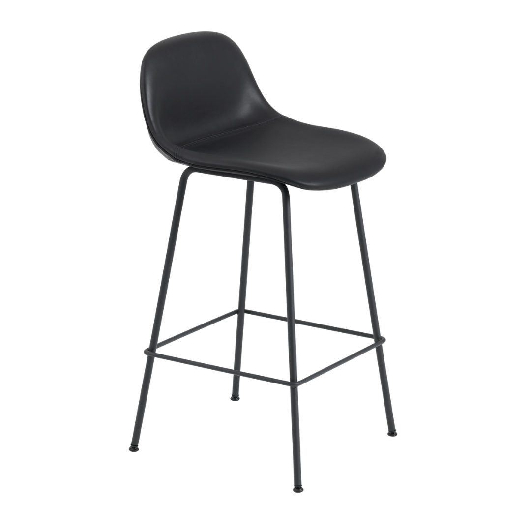 MuutoFiber Counter Stool with Backrest - Tube Base - Batten Home