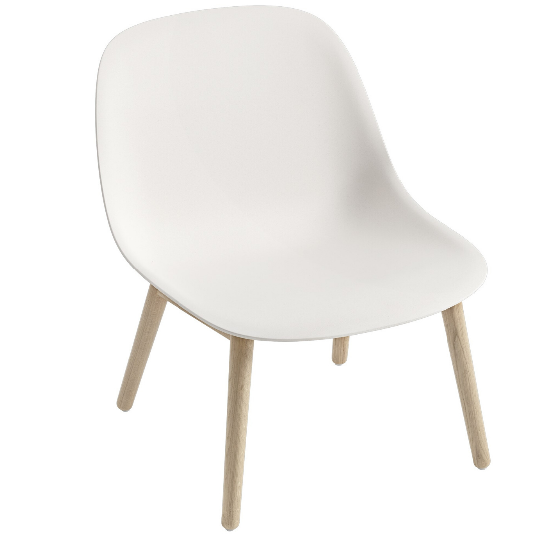 MuutoFiber Lounge Chair - Wood Base - Batten Home