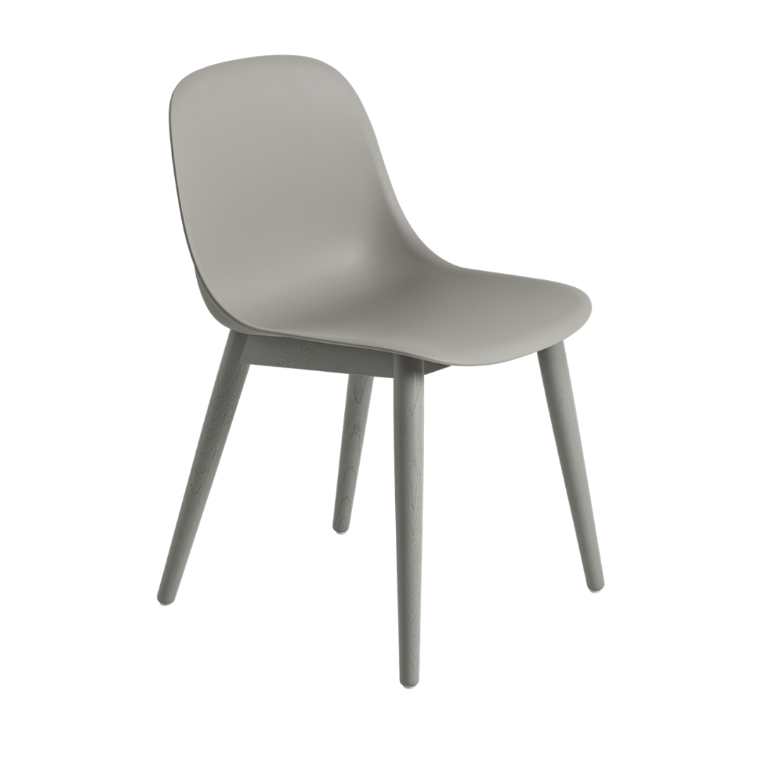 MuutoFiber Side Chair - Wood Base - Batten Home