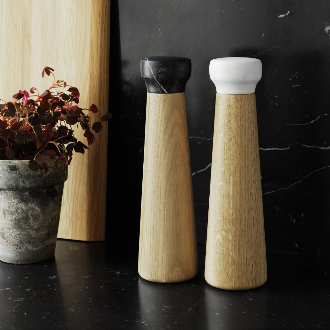 The Craft Pepper Mill is just one piece of the beautiful collaboration between Normann Copenhagen and Danish designer Simon Legald. The Craft Collection offers a variety of kitchen essentials, made of quality materials that are suitable for everyday use.