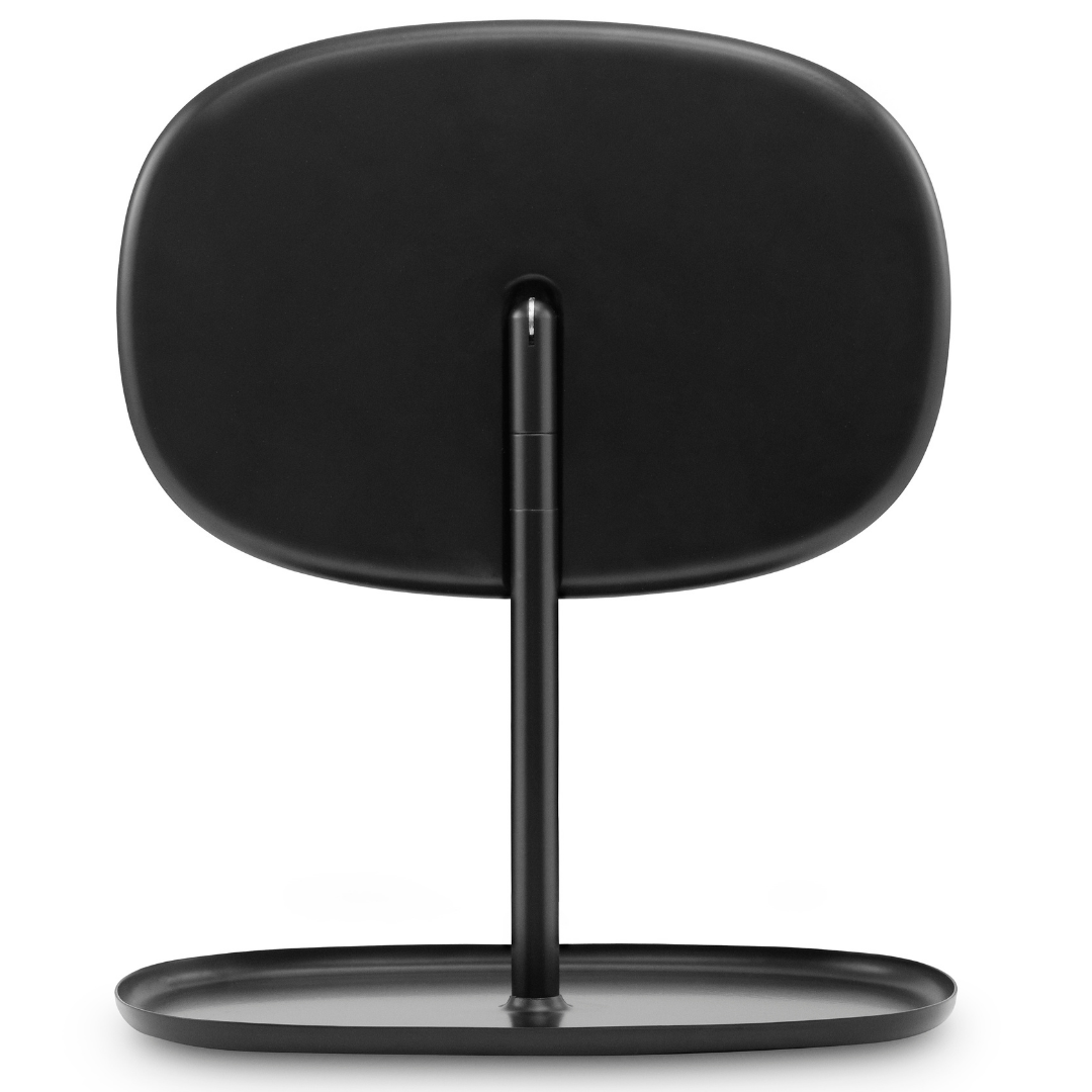 The Flip Mirror by Normann Copenhagen was created in collaboration with Javier Moreno Studio as a beautifully simplistic table mirror that can be rotated 360 degrees. We appreciate the organic shape the mirror takes on, which is amplified by the easy flow of movement expressed when turning the mirror as needed.