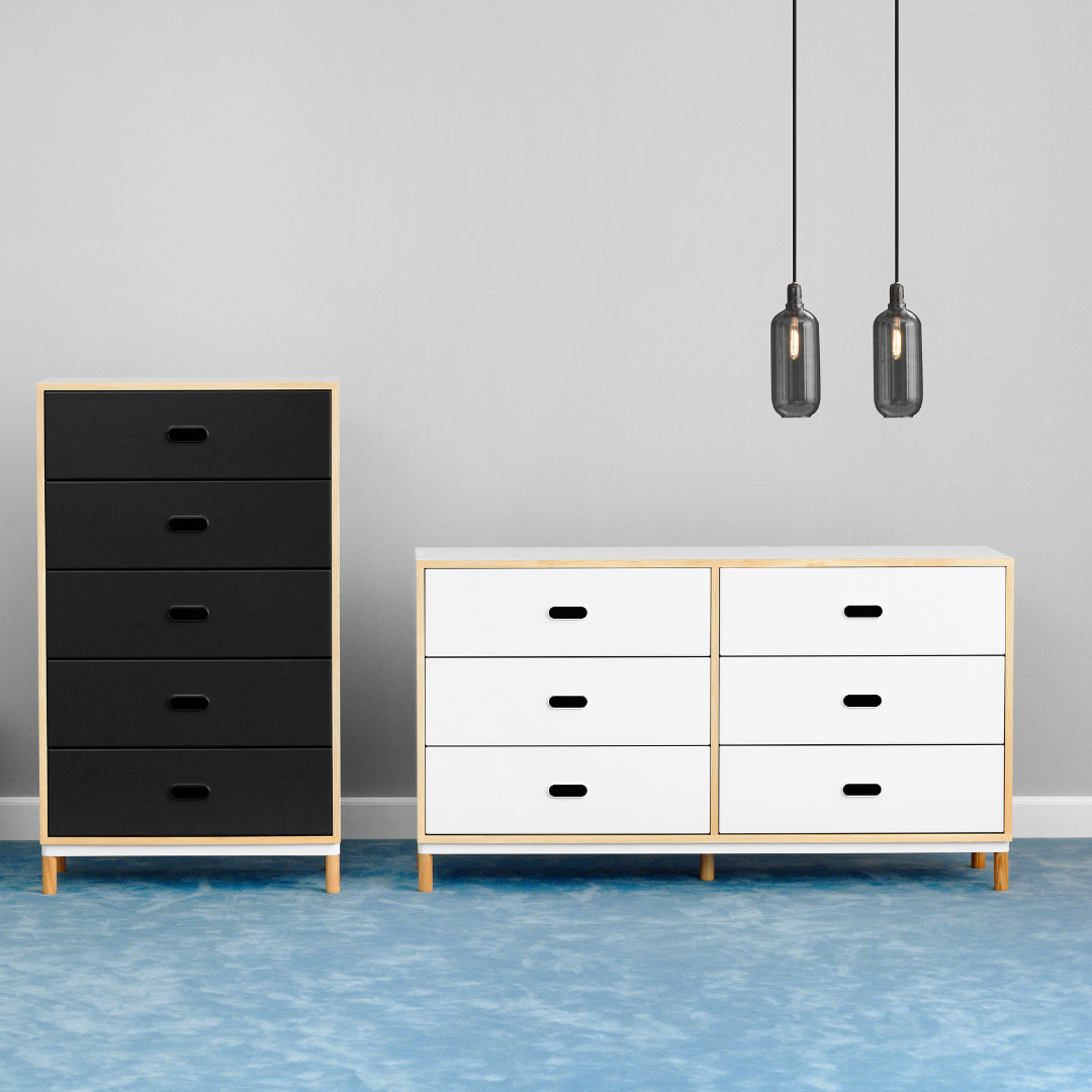 The Kabino Dresser by Normann Copenhagen was designed by Simon Legald as a simple yet stylish storage solution that has careful details added in for a unique look. 