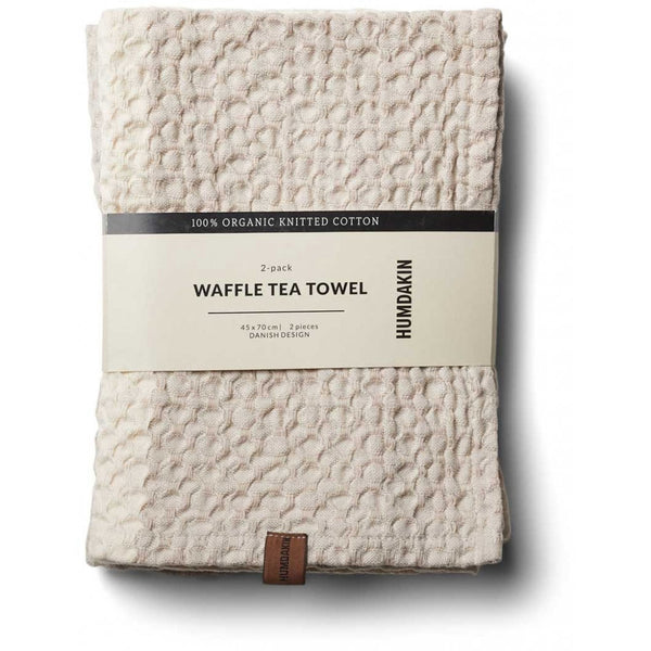 Humdakin Waffle Hand Towel - Light Stone