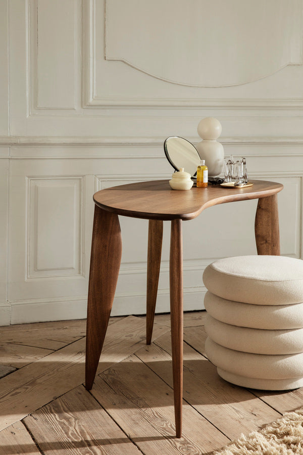 Pouf Round in Tonus Off White